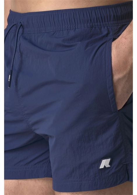 HAZEL BEACH - Costume da Bagno Uomo Quick-Dry Blu Cobalto con Tasche K-WAY | Costume | K8136LW867