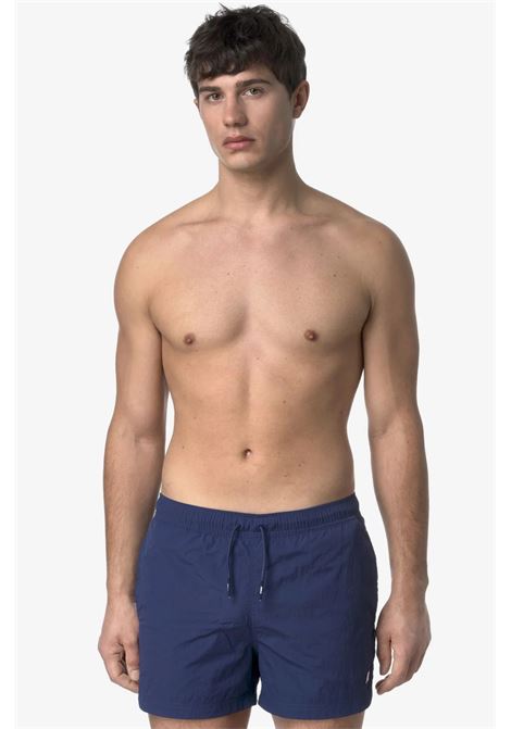 HAZEL BEACH - Costume da Bagno Uomo Quick-Dry Blu Cobalto con Tasche K-WAY | Costume | K8136LW867