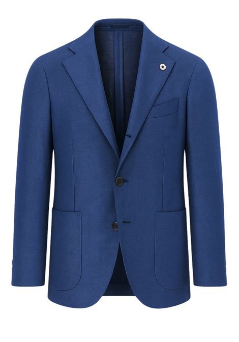 Giacca monopetto blu navy in 100% lana vergine L.B.M. | Giacche | 218/022683