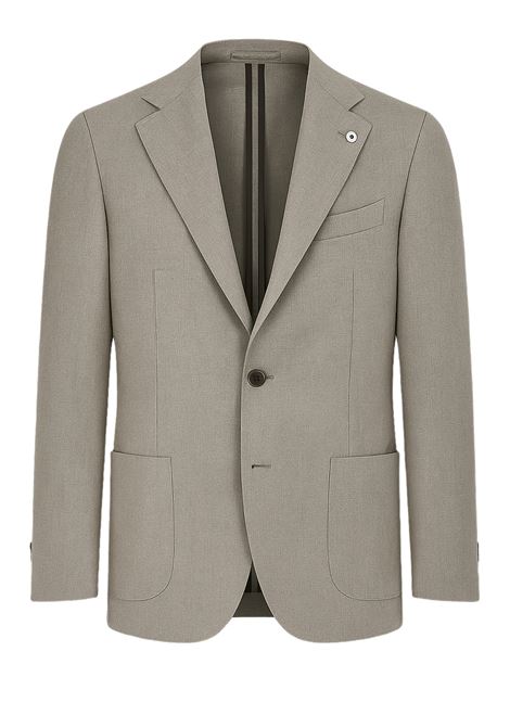 Grey virgin wool single-breasted jacket - L.B.M. 1911 L.B.M. |  | 52097/012683