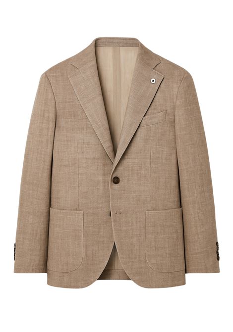 L.B.M. - Beige single-breasted jacket in wool, linen and nylon blend L.B.M. |  | 55049/022884