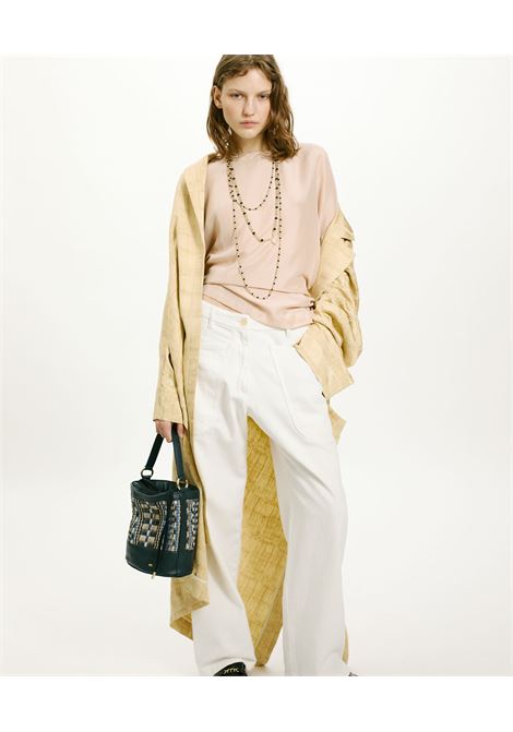 Blusa amaru in habutai unito - petalo MOMONI | Bluse | MOBL010MO020407