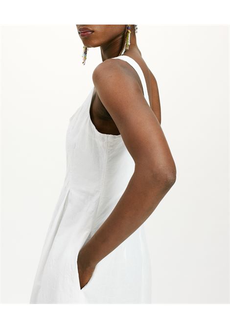 Vestito shue in popeline operato - bianco MOMONI | Vestiti | MODR0170016