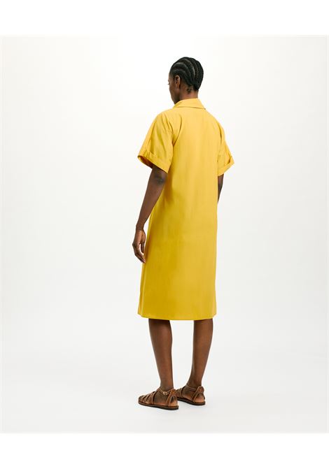 Vestito para in popeline fermo - Giallo MOMONI | Vestiti | MODR021MO250260