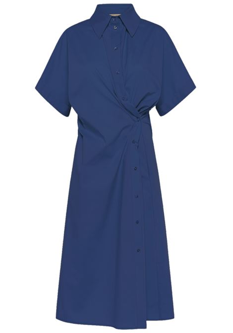Vestito para in popeline fermo - blu MOMONI | Vestiti | MODR021MO250890
