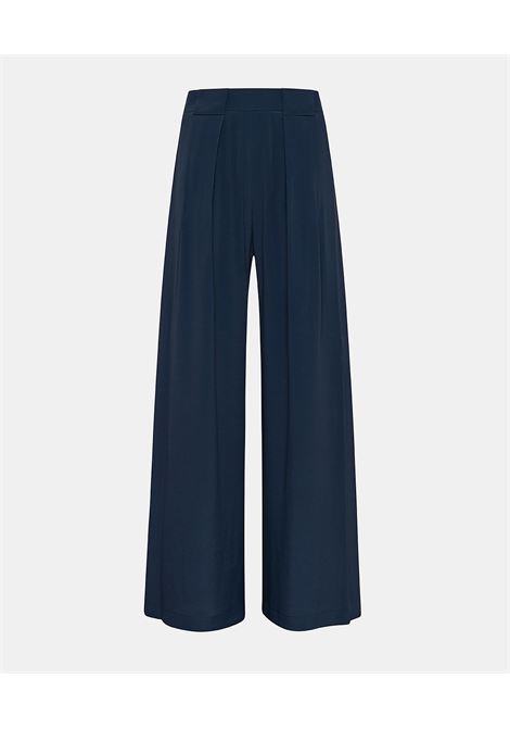 Aspen Pants in United Silk Acetate - Midnight Blue MOMONI |  | MOPA005LMM0870