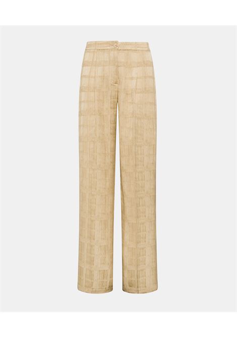 Leblon Pants in Viscose Jacquard - Vanilla MOMONI |  | MOPA0210035