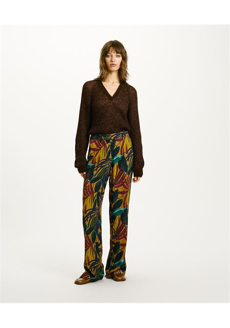 Pacu Pants in Printed Viscose Crepe - Olio Multicolor MOMONI |  | MOPA0267774