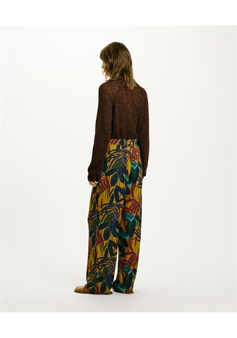 Pacu Pants in Printed Viscose Crepe - Olio Multicolor MOMONI |  | MOPA0267774