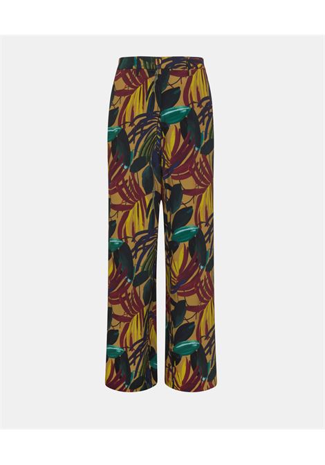 Pacu Pants in Printed Viscose Crepe - Olio Multicolor MOMONI |  | MOPA0267774