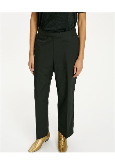 Pantaloni oiti in popeline - nero MOMONI | Pantaloni | MOPA045LMM0990