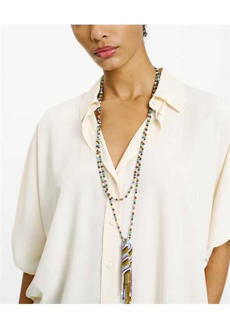Brooklyn United Silk Acetate Shirt - Cream MOMONI |  | MOSH004LMM0040