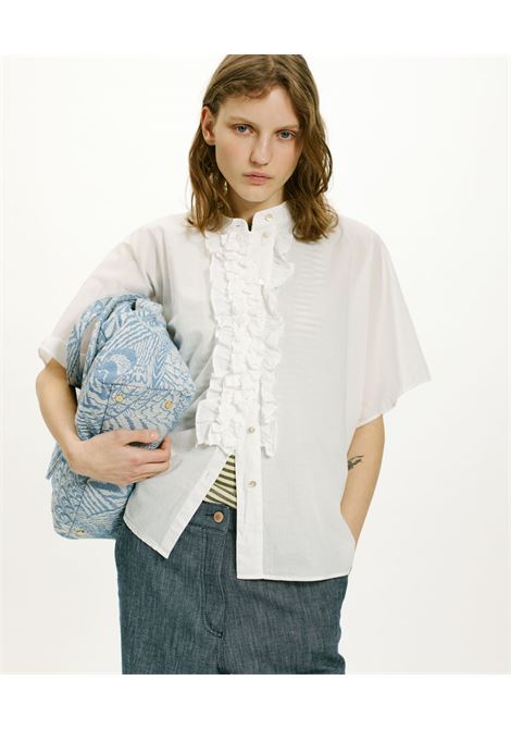 Camicia berenice in cotone - panna MOMONI | Camicie | MOSH007MO120040