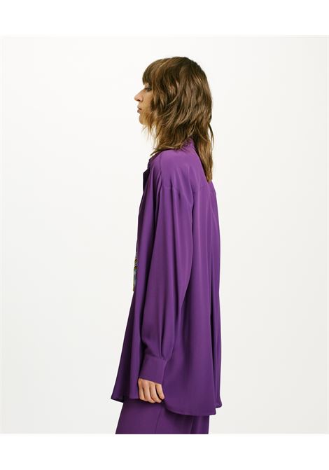 Camicia Hamacas in Acetato Seta - Viola MOMONI | Camicie | MOSH0090465