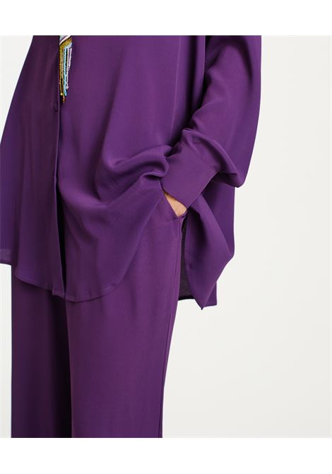 Camicia Hamacas in Acetato Seta - Viola MOMONI | Camicie | MOSH0090465