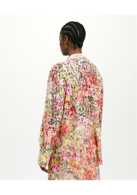 Camicia juliana in pizzo stampato - multicolor rosato MOMONI | Camicie | MOSH009MO154546