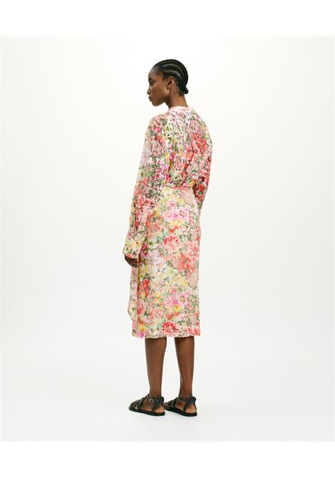 GONNA PAMAS IN PIZZO STAMPATO - MULTICOLOR ROSATO MOMONI | Gonne | MOSK002MO154546