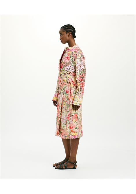 GONNA PAMAS IN PIZZO STAMPATO - MULTICOLOR ROSATO MOMONI | Gonne | MOSK002MO154546