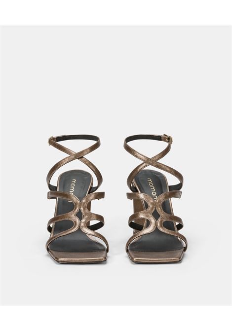 Momoni - MARISOL SHOE IN LAMINATED ECO LEATHER - BRONZE. MOMONI |  | MOSS0060271