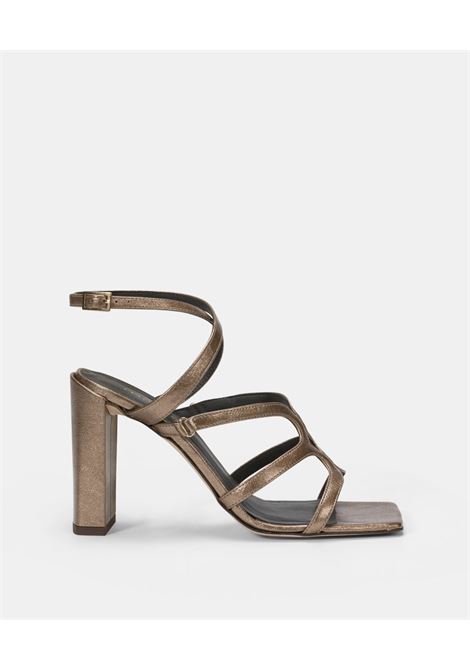 Momoni - MARISOL SHOE IN LAMINATED ECO LEATHER - BRONZE. MOMONI |  | MOSS0060271