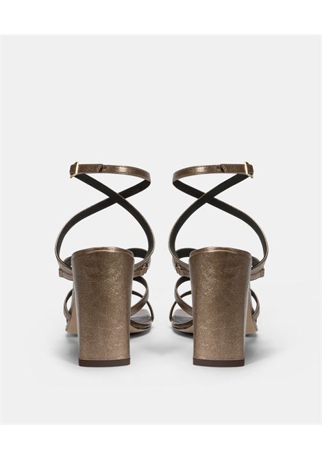Momoni - MARISOL SHOE IN LAMINATED ECO LEATHER - BRONZE. MOMONI |  | MOSS0060271