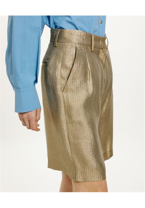 SHORTS PAO IN STUOIA LUREX - ORO/ARGENTO MOMONI | Shorts | MOST0021104