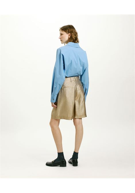 SHORTS PAO IN STUOIA LUREX - ORO/ARGENTO MOMONI | Shorts | MOST0021104