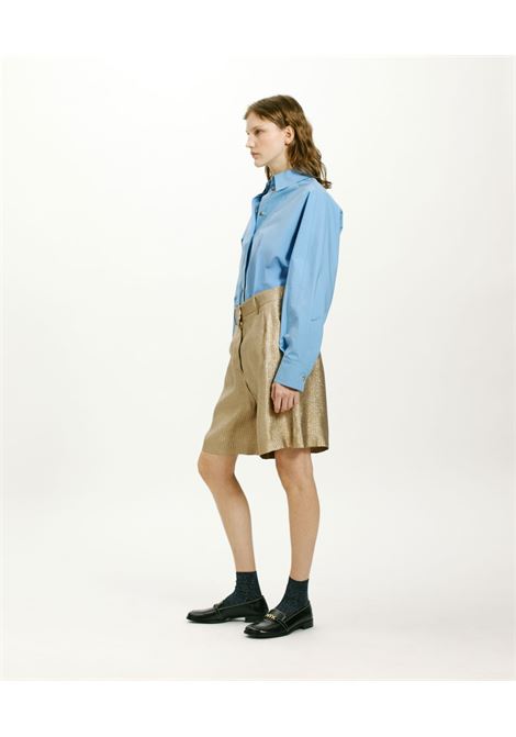 SHORTS PAO IN STUOIA LUREX - ORO/ARGENTO MOMONI | Shorts | MOST0021104