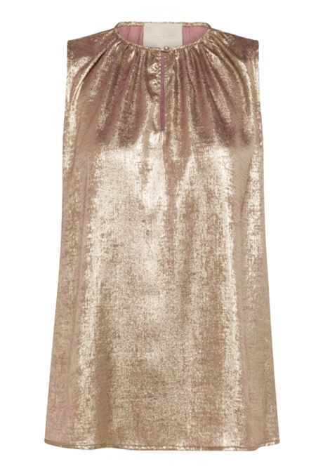 Top cris in laminato fluido - malva MOMONI | Top & T-shirt | MOTO0020384