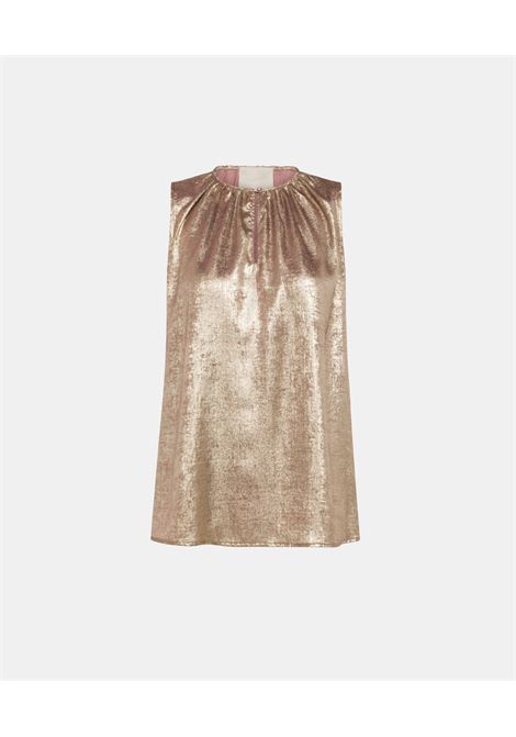 Top cris in laminato fluido - malva MOMONI | Top & T-shirt | MOTO0020384