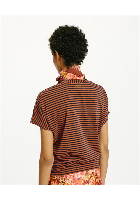 Tshirt pawa in jersey - ruggine/viola MOMONI | T-shirt | MOTS0086144