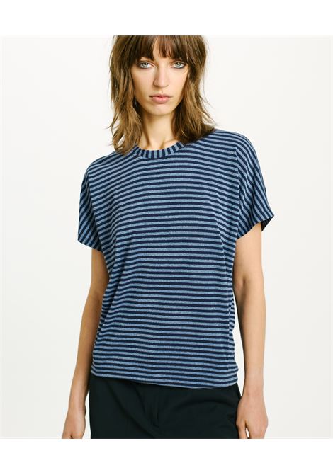 Tshirt pawa in jersey a righe - blu/avio MOMONI | T-shirt | MOTS0088084