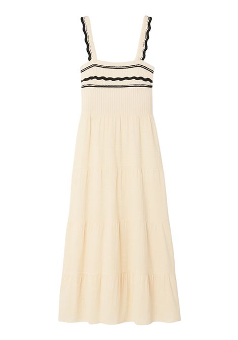 Abito midi crochet etnico con cintura intrecciata Nekane | Vestiti | NAKARAIVORY