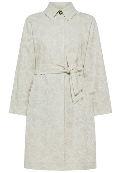 Trench jacquard damascato - CORDOUAN PEUTEREY | Giacche | PED5328NAT