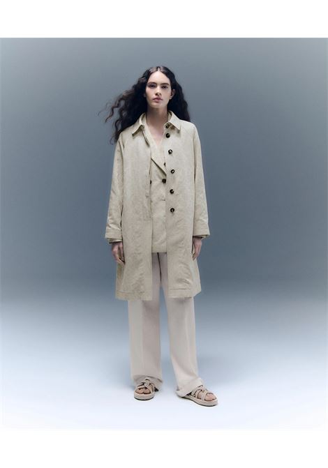 Trench jacquard damascato - CORDOUAN PEUTEREY | Giacche | PED5328NAT