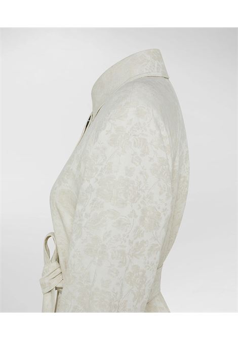 Trench jacquard damascato - CORDOUAN PEUTEREY | Giacche | PED5328NAT
