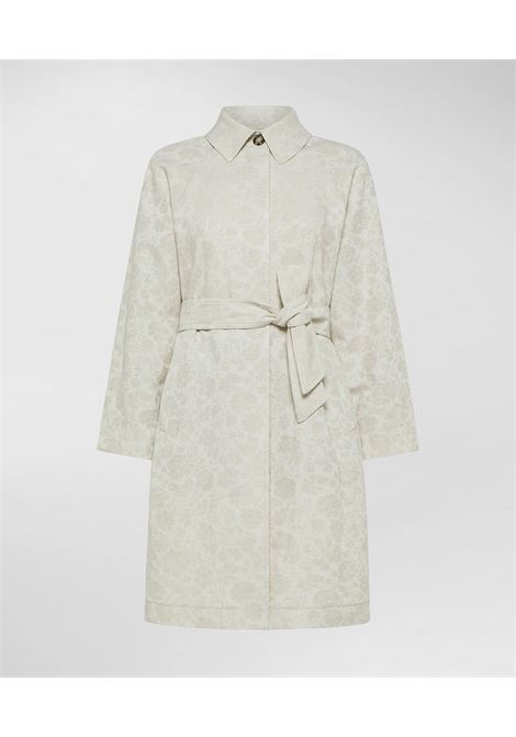 Trench jacquard damascato - CORDOUAN PEUTEREY | Giacche | PED5328NAT