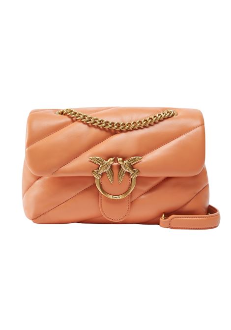Borsa a tracolla media Love Bag Puff in nappa trapuntata con catena PINKO | Borse | 100038-A0F2A57Q