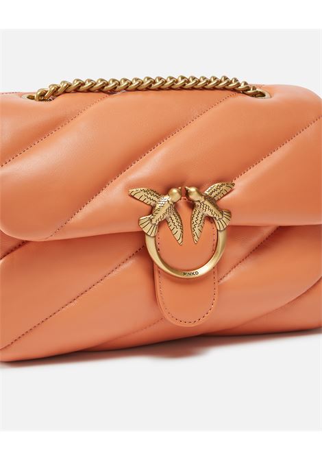 Borsa a tracolla media Love Bag Puff in nappa trapuntata con catena PINKO | Borse | 100038-A0F2A57Q