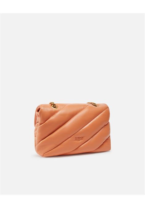 Borsa a tracolla media Love Bag Puff in nappa trapuntata con catena PINKO | Borse | 100038-A0F2A57Q