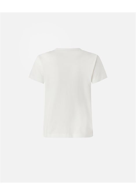 PINKO - Short sleeve T-shirt with Love Birds jewel embroidery. PINKO |  | 103320-A2G7Z05