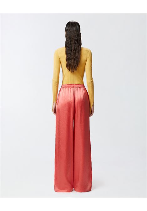 Pantaloni palazzo stile pigiama in satin PINKO | Pantaloni | 104595-A2BUN55