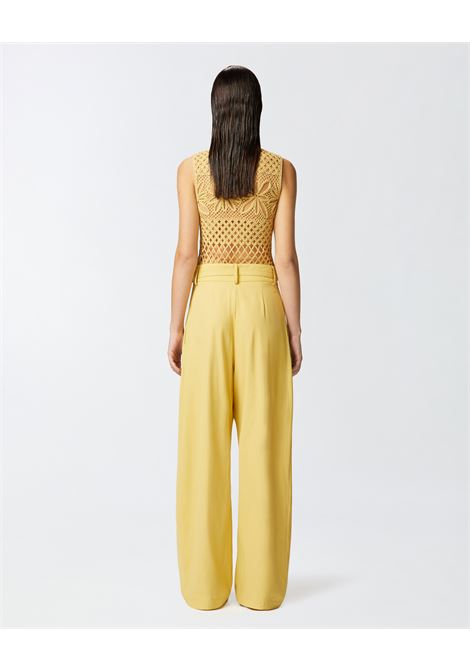Pantaloni larghi con cinturini in vita PINKO | Pantaloni | 104648-A2ERC43