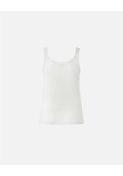 Top a canotta in maglia metallizzata con bottoni PINKO | Canotta | 104649-A2CQI17