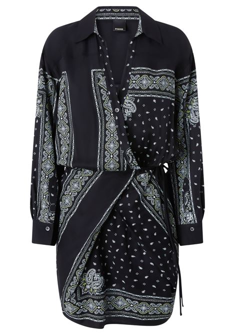 PINKO - Bandana Print Shirt Mini Dress PINKO |  | 104665-A2CKZ1T