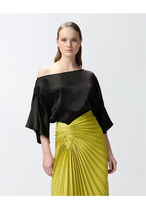 Blusa in satin effetto stropicciato PINKO | Bluse | 104671-A2BUZ99