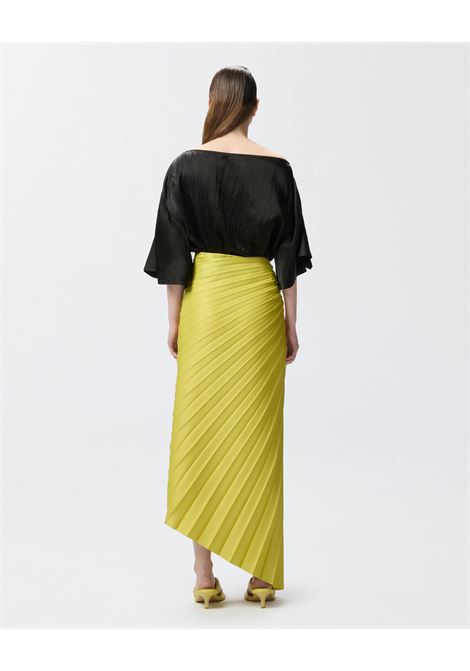 Blusa in satin effetto stropicciato PINKO | Bluse | 104671-A2BUZ99