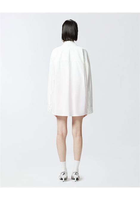 PINKO - White V-neck shirt with rhinestones PINKO |  | 104708-A2EUZ04