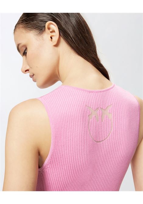PINKO - Silk blend sleeveless ribbed top PINKO |  | 104808-A1KWO39