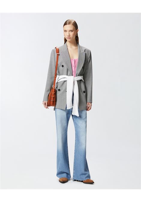 Cardigan corto con logo uccellini dietro PINKO | Cardigan | 104810-A1KWO39